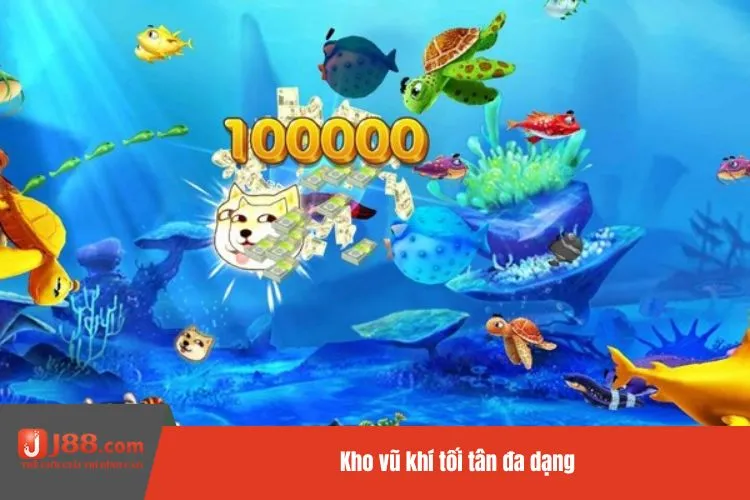 Kho vũ khí tối tân đa dạng