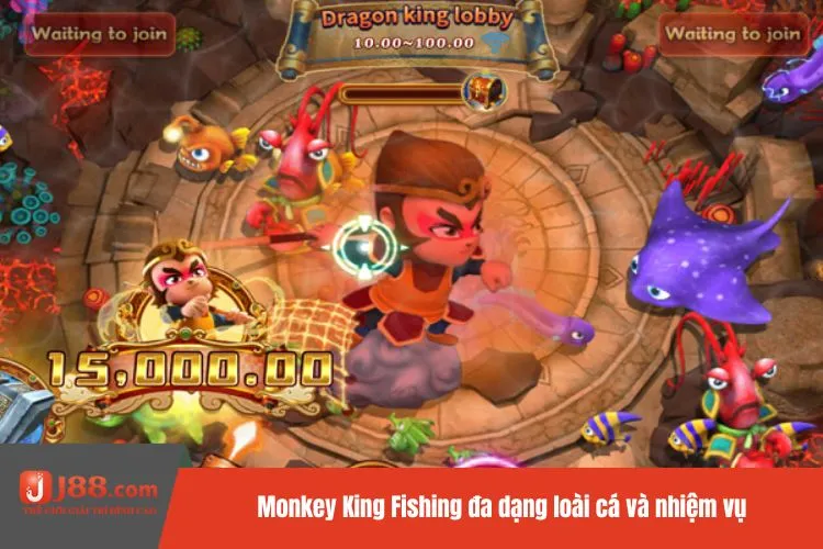 Monkey King Fishing đa dạng loài cá và nhiệm vụ