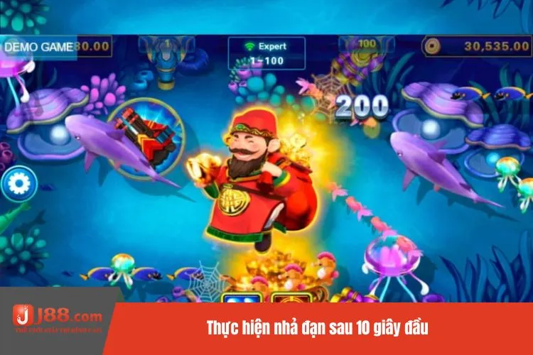 Thực hiện nhả đạn sau 10 giây đầu