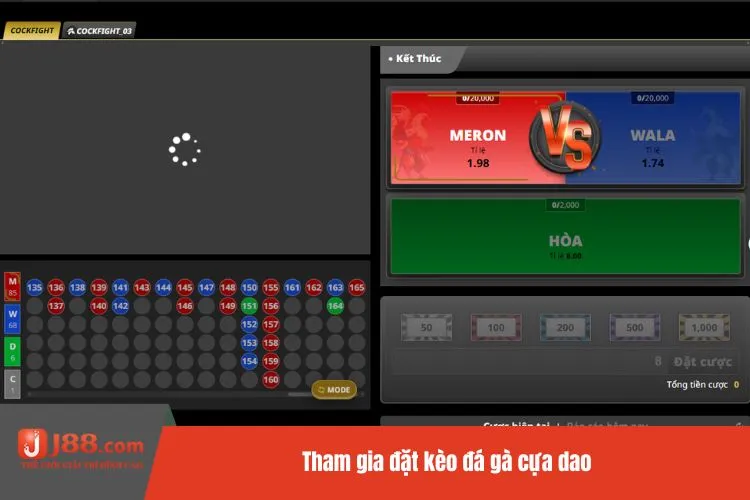 Tham gia đặt kèo đá gà cựa dao